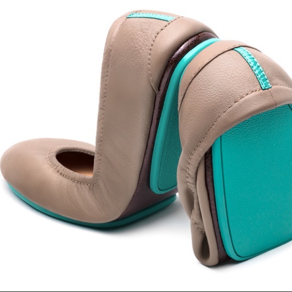 Tieks Shoes - TIEKS- Taupe Leather Ballet Flats